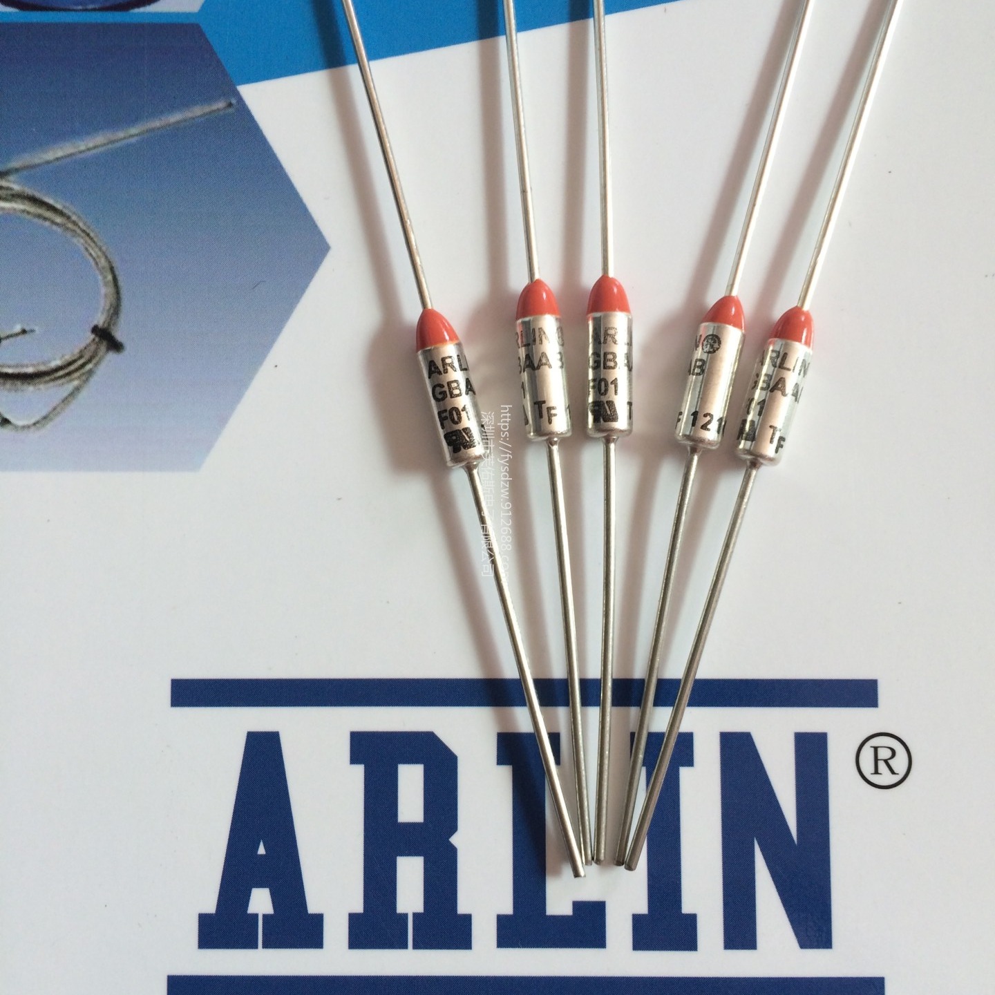 工厂专业生产高端品质熔断器温度保险丝ARLIN F00 192C 216C 240C进口温度保险丝