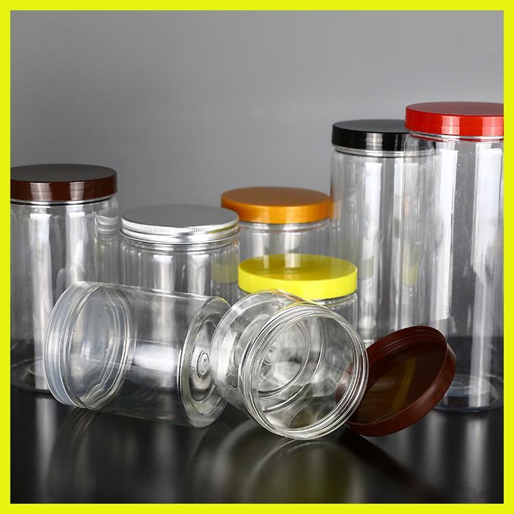 400mlPET透明塑料罐 塑料食品罐 糖果罐子 博傲