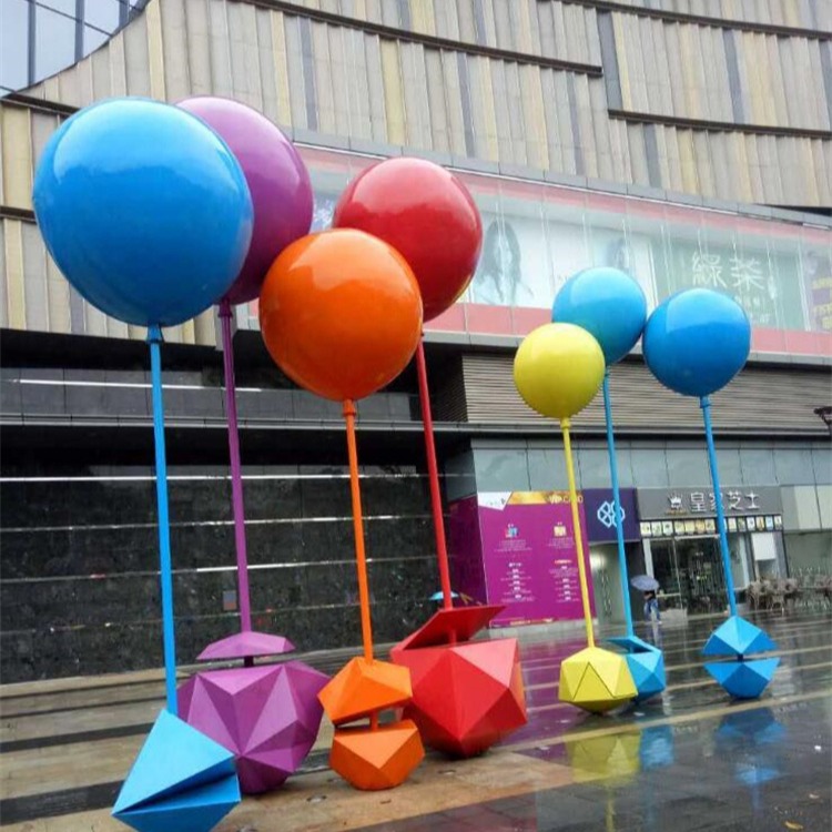 不锈钢彩色气球雕塑加工厂