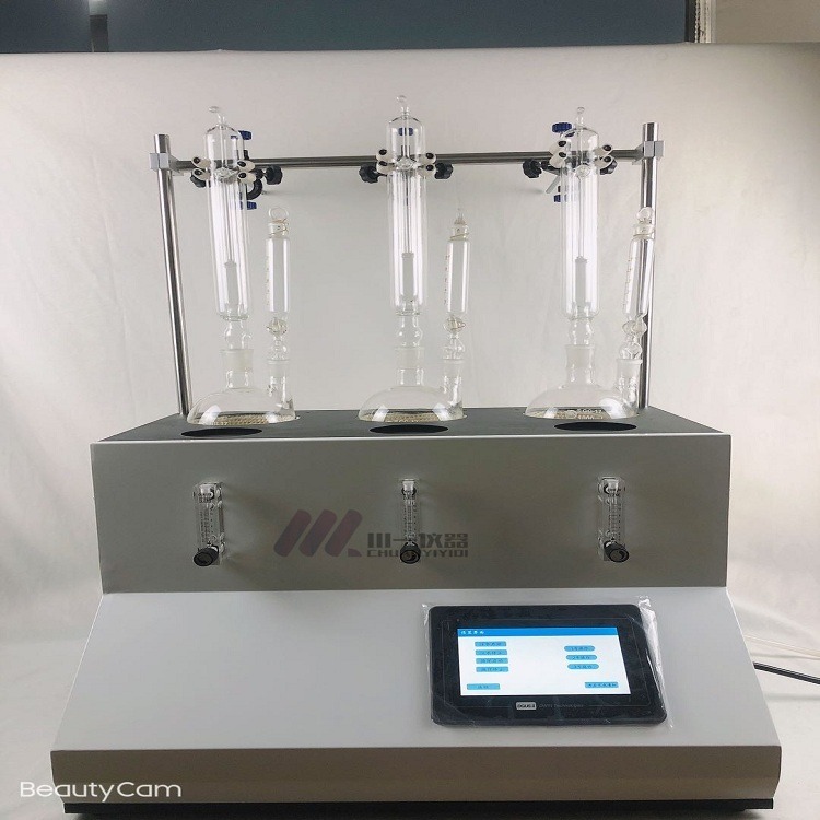 7寸大液晶屏二氧化硫蒸馏仪CYSO2-6 中药蒸馏