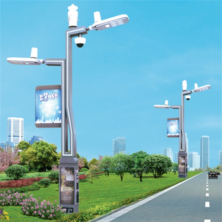 智慧路灯整体解决方案 城市5G时代照明6米单灯控制智慧路灯厂家 鑫永虹图片