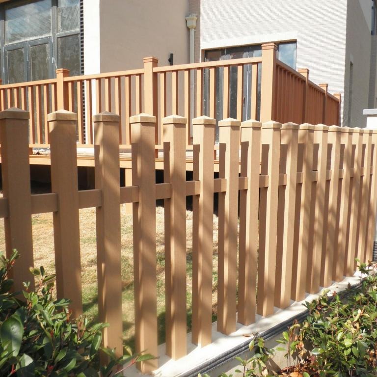 郑州塑木护栏厂家护栏木围栏碳化木木栏杆