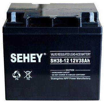 西力蓄电池SH38-12 铅酸性免维护电池UPS/EPS专用电池西力蓄电池12V38AH厂家授权图片