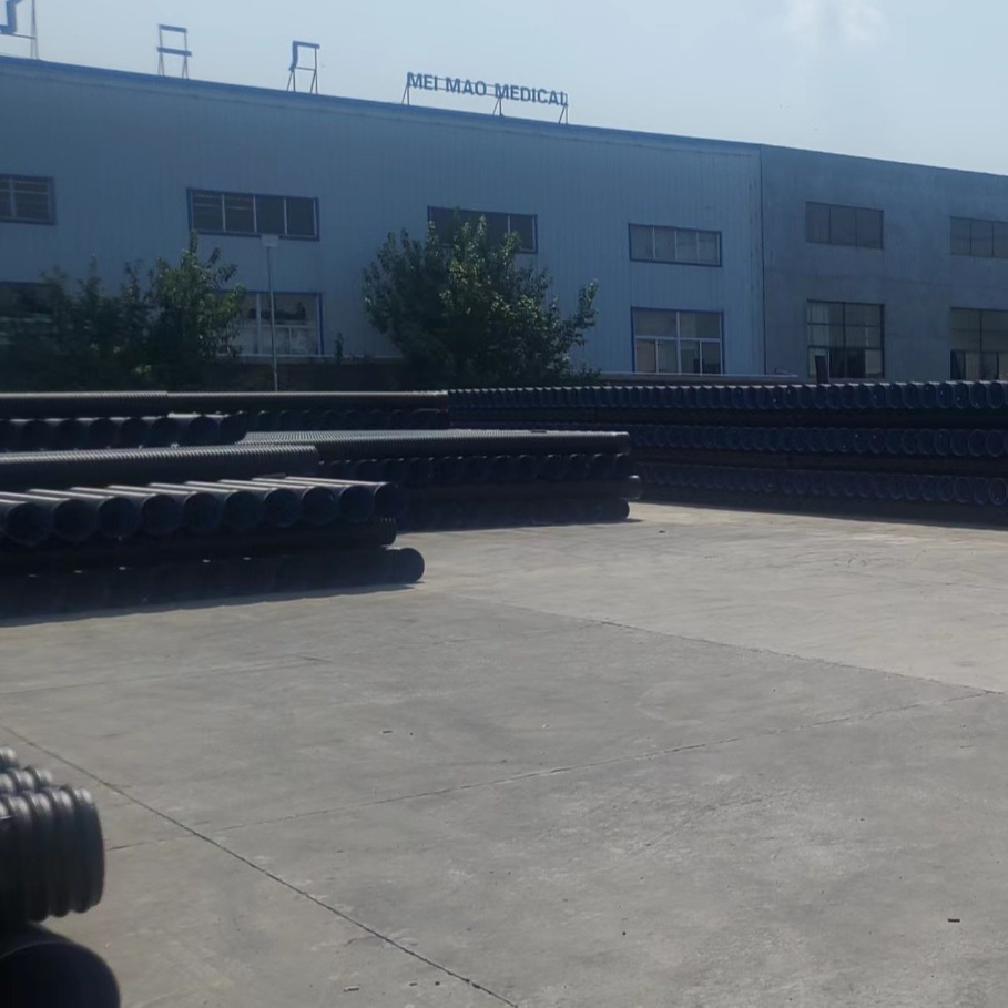 豪洋管业厂家直销滁州市汊河镇HDPE双壁波纹管PE排水管市政管企标S2DN300