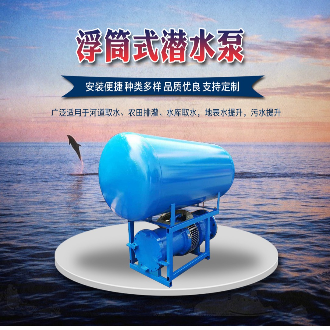 双河泵业直营浮筒泵 漂浮式潜水泵 支持定制 潜水泵厂家 支持定制