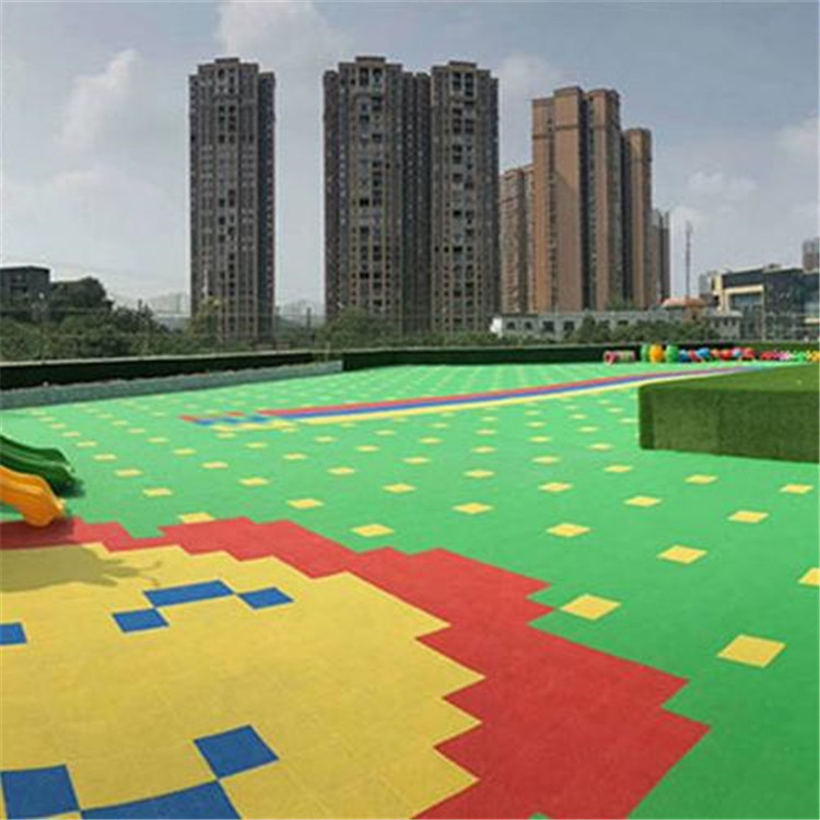 达创幼儿园运动场悬浮地板 拼装自由 多色可选