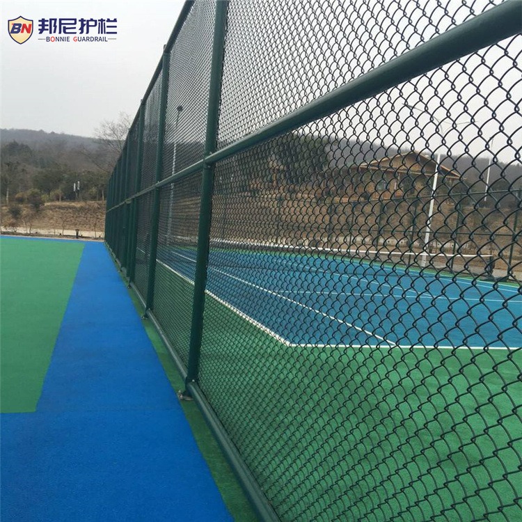 邦尼学校足球网球防护栏篮球场体育场网隔离网勾花围网防护网