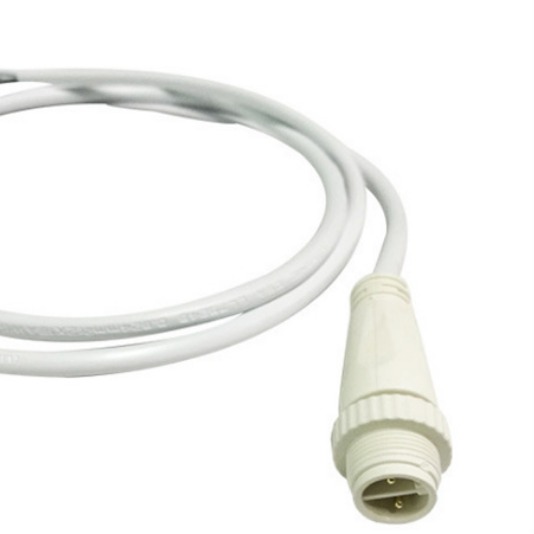 M15 防水接头 防水连接器 可定制 白色包胶接头 白色电源连接器