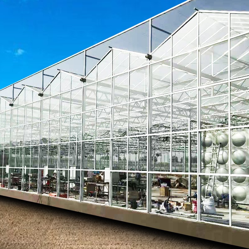建达温室材料 玻璃智能大棚  连体温室大棚 玻璃温室大棚造价 现货供应厂家直销