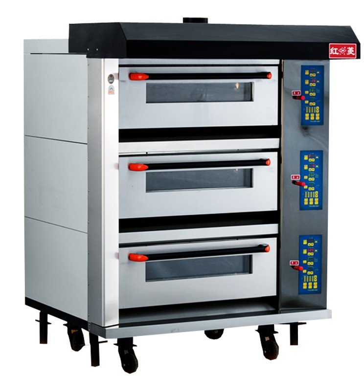 红菱燃气烤箱 灵芝烘焙店烤箱 电热烤箱全国发货 烘焙店全套设备
