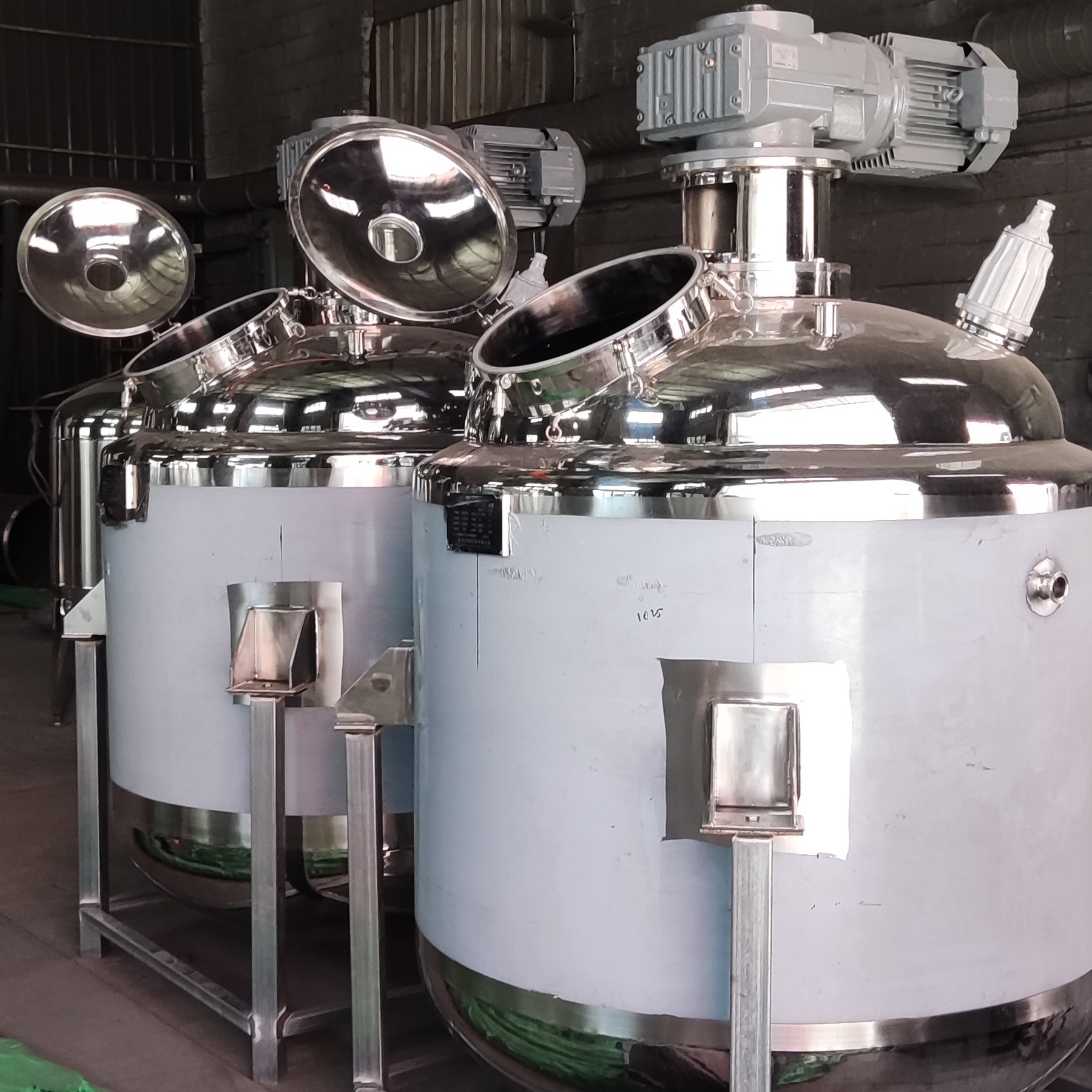 反应釜 100L反应釜 不锈钢食品级卫生反应设备 龙凯厂家