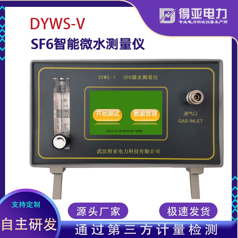 DYWS-V微水检测仪 高精度智能微水测量仪 微水分析仪 SF6微水仪厂家 微水仪进口传感器 得亚电力厂家