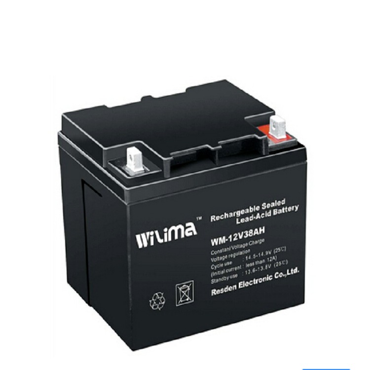 Wilma威马蓄电池WM12-38AH长寿命12V38AH机房UPS电源