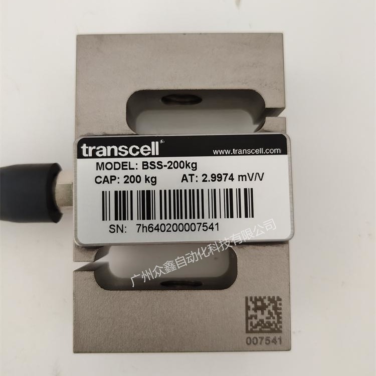 美国Transcell传力称重传感器BSS-200KG传力传感器原装现货