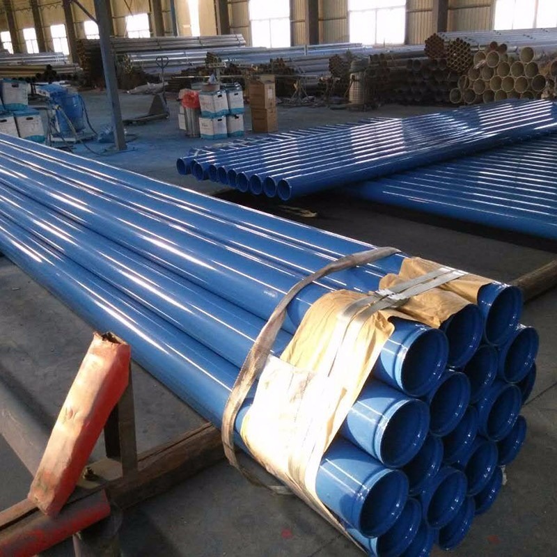 蓝色涂塑螺旋钢管 DN900内外涂塑环氧复合钢管
