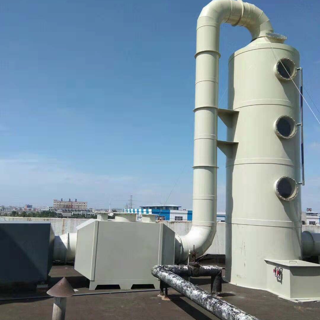 天冉环保实体厂家定制废气处理不锈钢喷淋塔不锈钢冷却塔