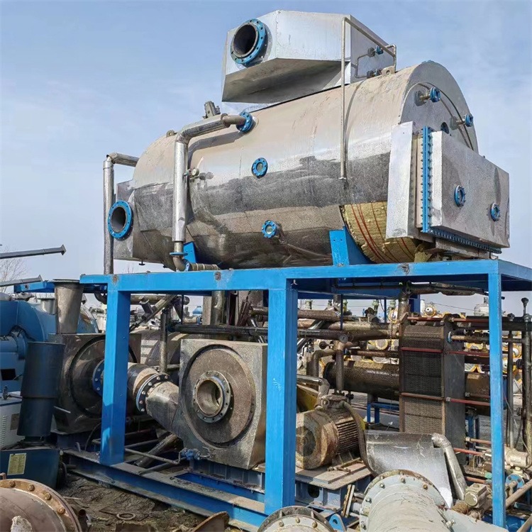 二手5吨卧式钛材MVR蒸发器 电镀污水处理设备 单效内循环蒸发器 建功回收
