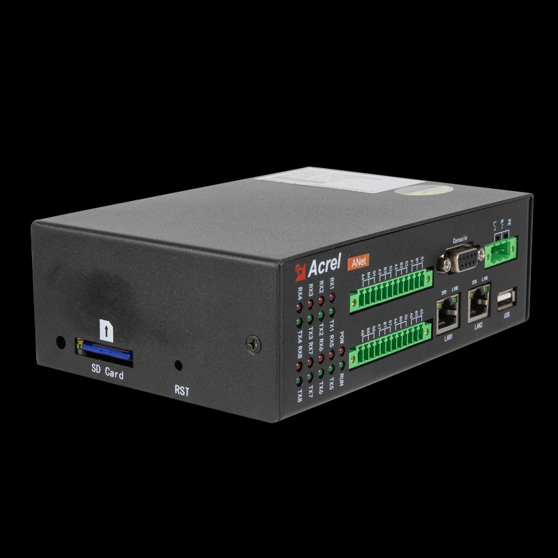 智能交换机通信管理机安科瑞ANet-2E8S1智慧网关两路以太网上传断点续传