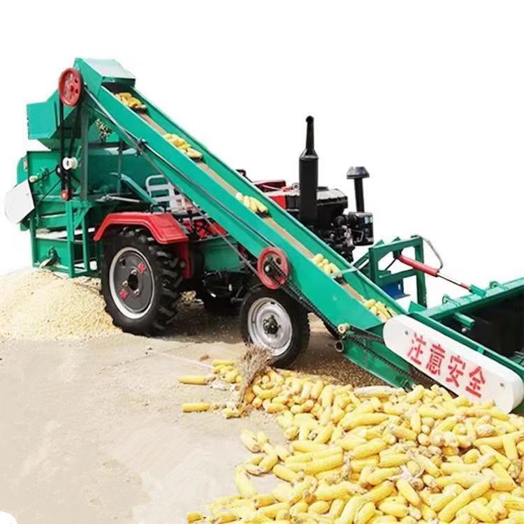 黑龙江出售大型玉米脱粒机 干玉米打粒机批发 传动轴玉米扒皮脱粒机图片