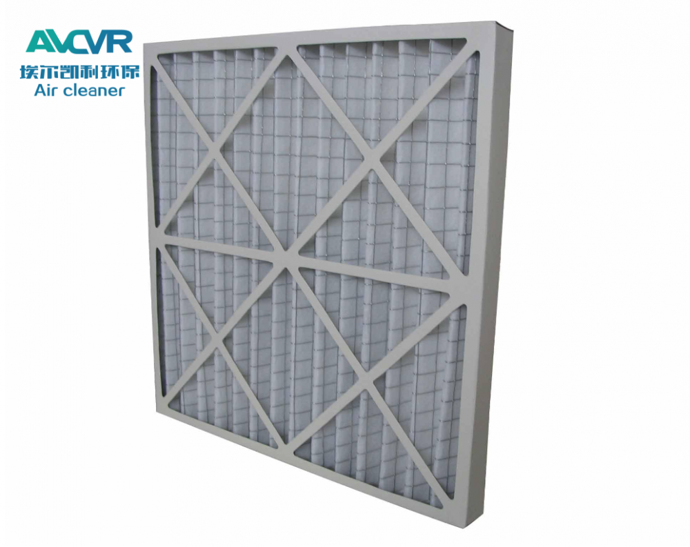 HVAC交流炉空气过滤器MERV8 MERV11折叠式纸框滤清器初效过滤器