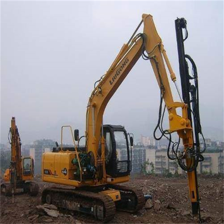 广东中山挖掘机改装钻机 液压凿岩钻机 打孔设备