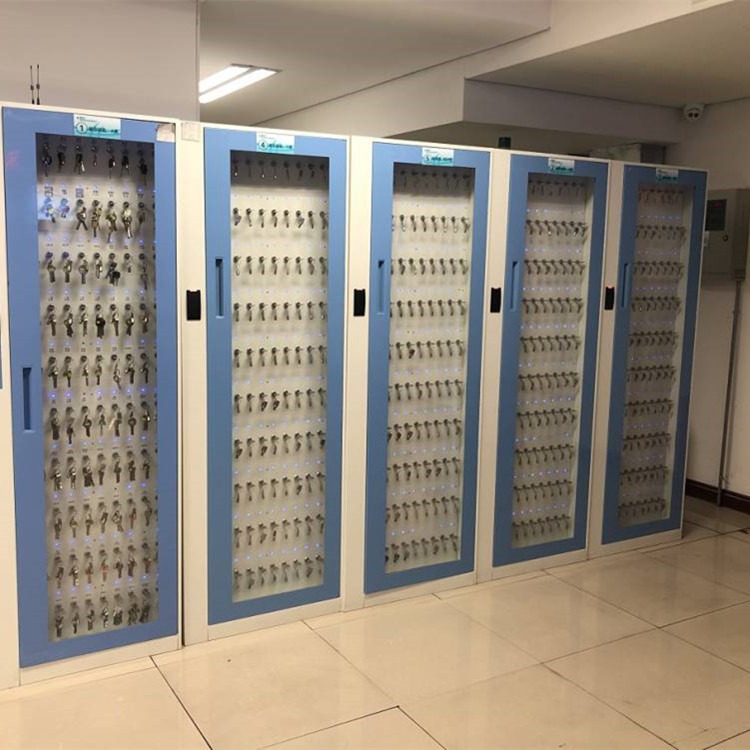 黑龙江智能指纹密码钥匙柜人脸识别系统 哈尔滨站立式钥匙柜400位定制图片