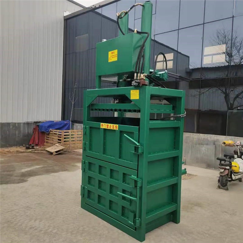 佳鑫 塑料打包机 30吨立式压块机 废油桶压扁机厂家