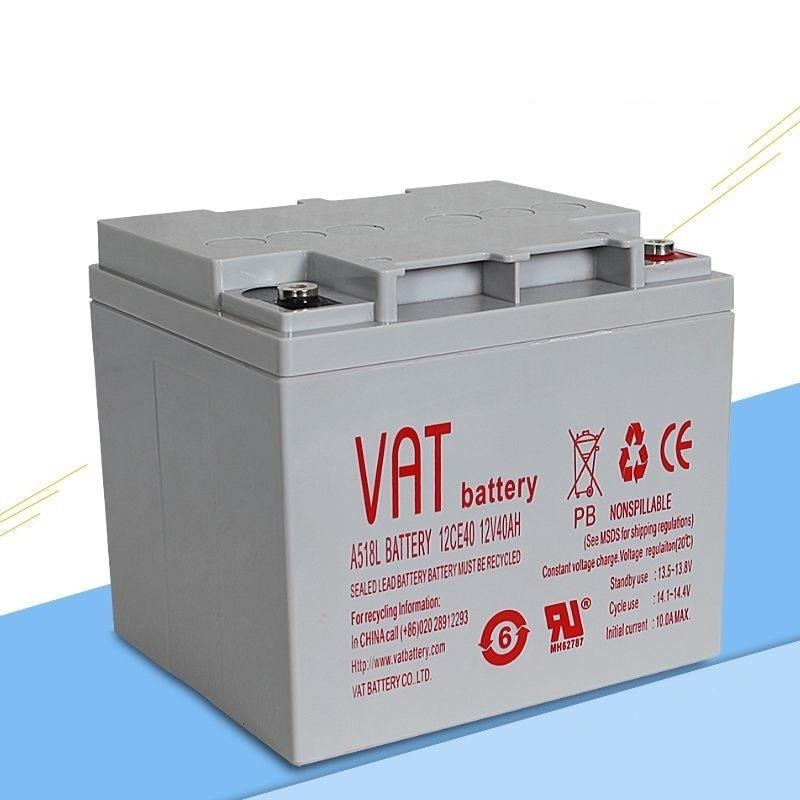 原装正品 威艾特VAT蓄电池12CE40铅酸电池12V40AH 安防应急 消防备用电源图片
