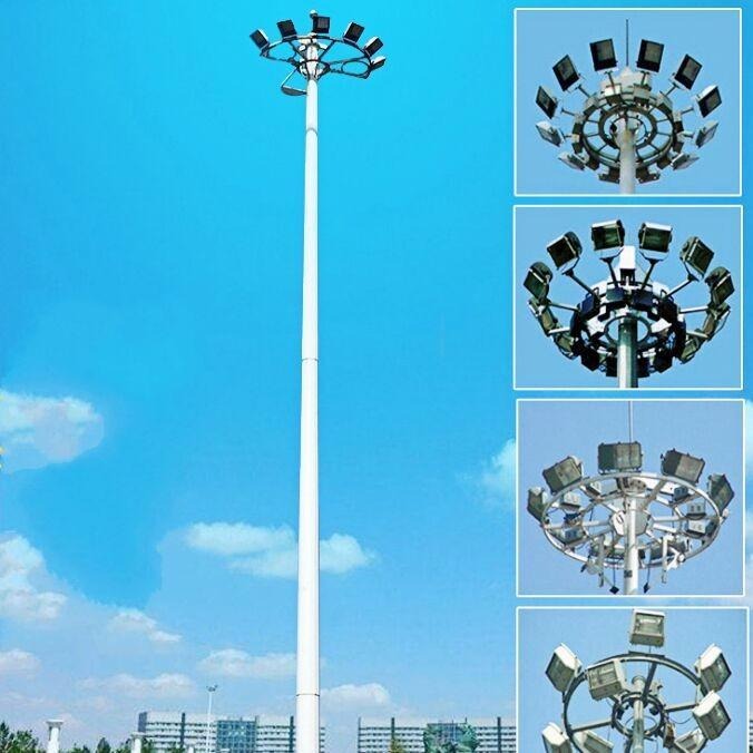 乾旭照明35米升降式高杆灯 LED投光灯 体育场高杆灯