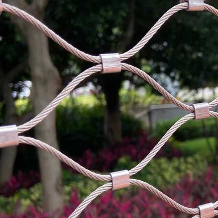 创辉 不锈钢动物园钢丝绳网 动物园笼舍专用不锈钢绳网