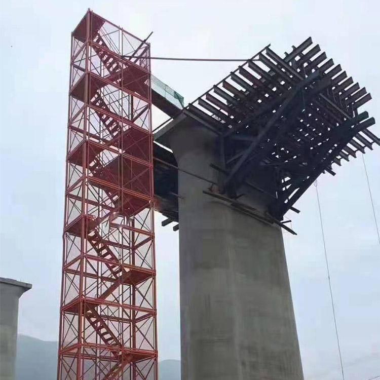 墩柱式梯笼 基坑防护栏式安全梯笼 建筑安全梯笼 宇鑫
