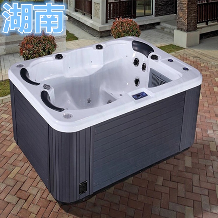SPA按摩浴缸 成年人多功能水疗池 恒温循环过滤户外温泉池 型号YG164图片
