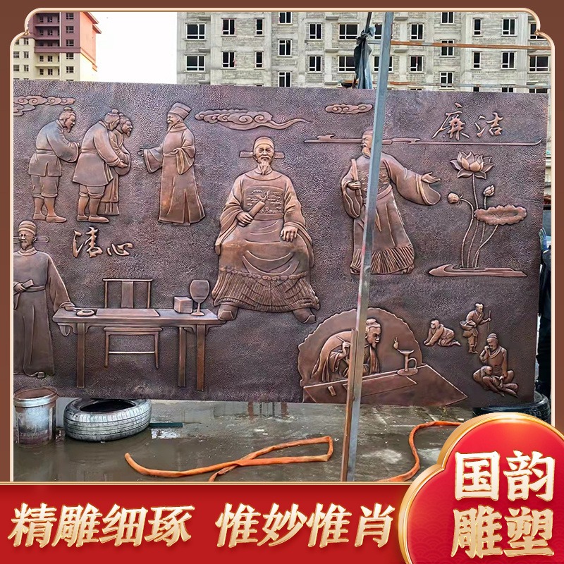 北京 国韵雕塑厂家 供应别墅庭院浮雕摆件 景区园林装饰 立体浮雕