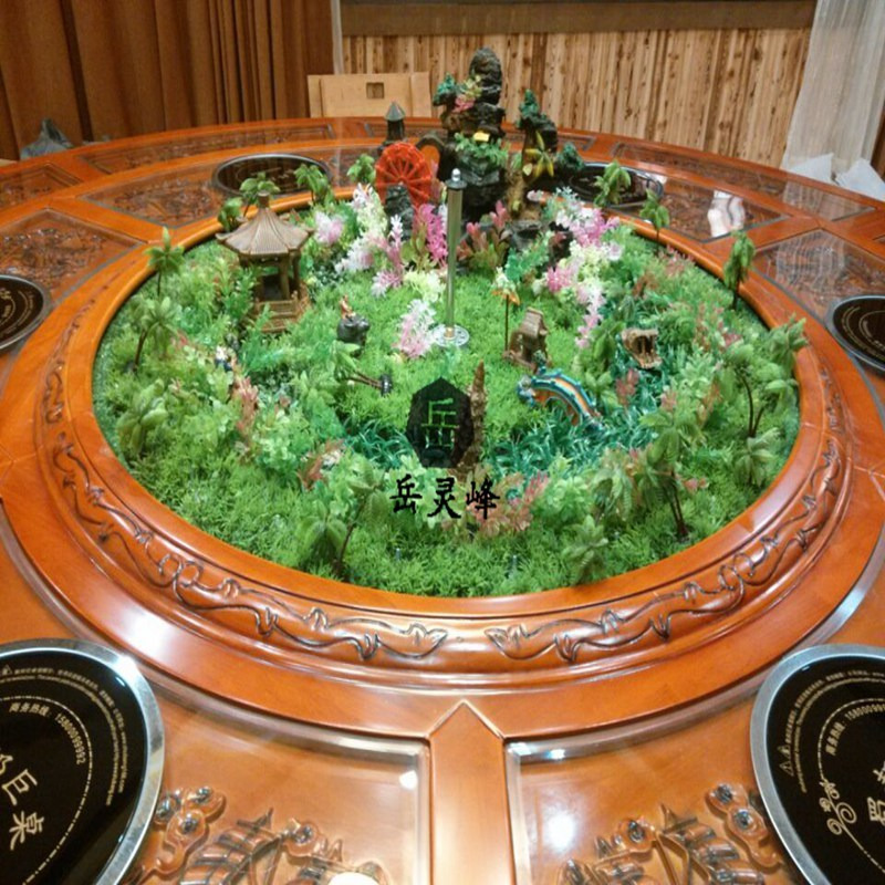 岚慧上海红木餐桌批发	瀚晟堂餐桌设备	圆形餐桌的图样25613图片