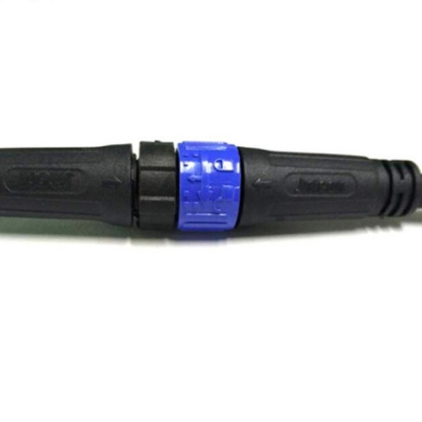 定制M16防水连接器 自锁智能 舞台灯模组2-8芯自锁公母对接防水连接线图片