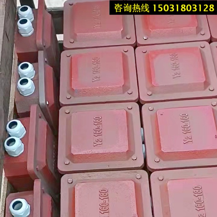 衡水永动 YVF2电机用铸铁线盒 精铸铁线盒 Y2/160-180生产厂家定制图片