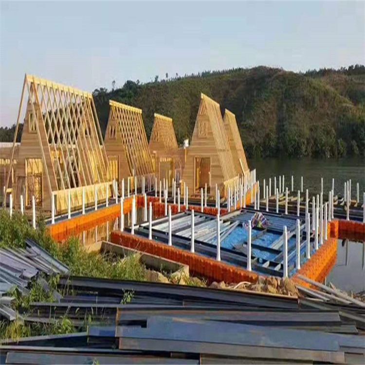 景区水上载客平台浮箱 漂浮式海上房屋搭建用浮筒供应图片