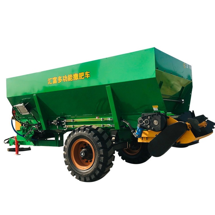 汇富 拖拉机牵引式撒粪车 土杂肥撒肥机 好用的撒粪机厂家 2FGH-8JA