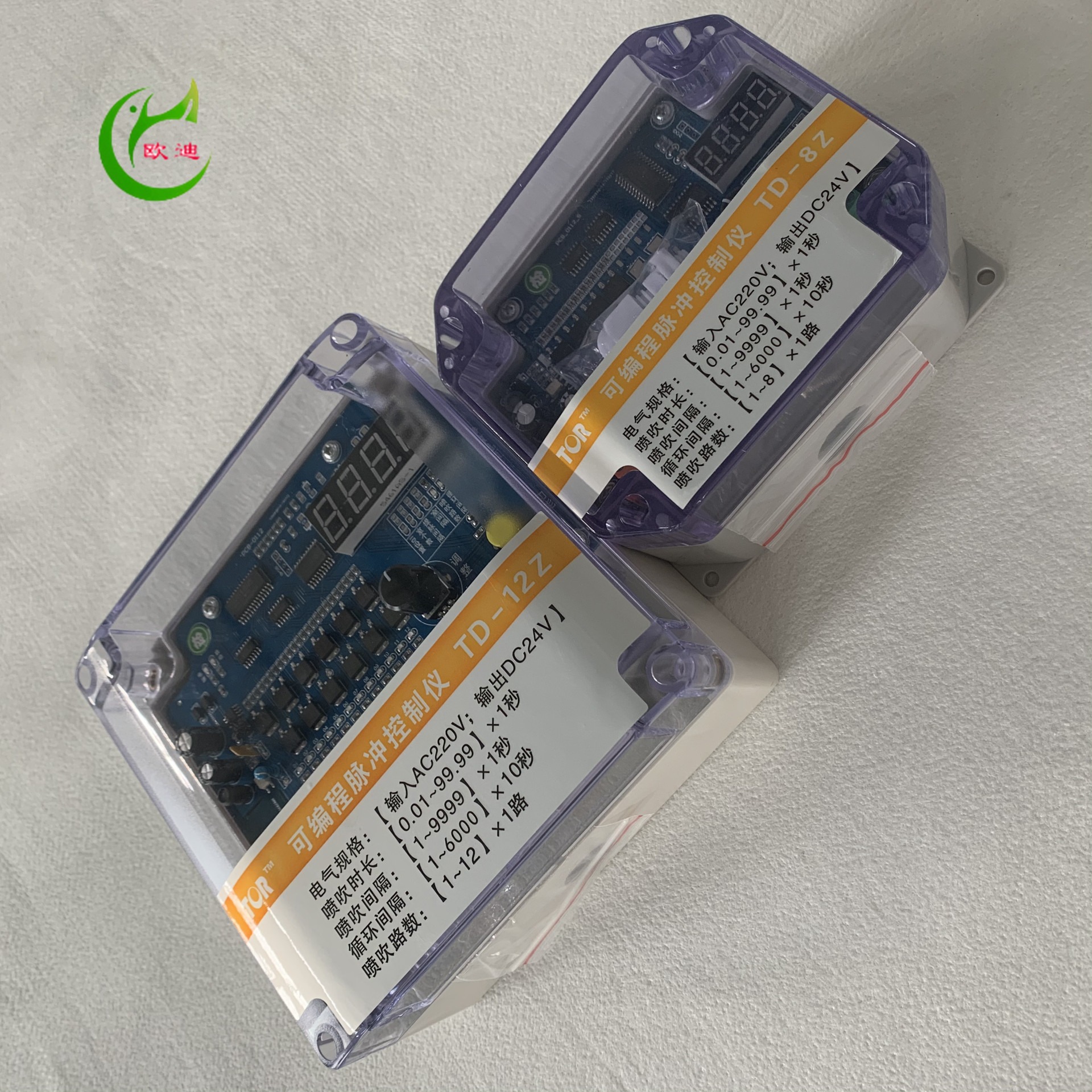 欧迪除尘脉冲控制仪 QYM-ZC-10D/12D/20D/30D/48D可编程袋式除尘清灰控制器图片