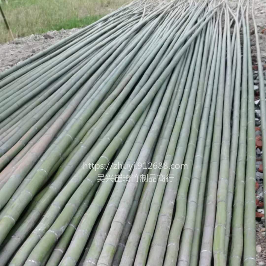 鸡鸭温室大棚竹竿厂家 5米 6米7米8米9米10米长竹秆规格齐全长短粗细均可定制
