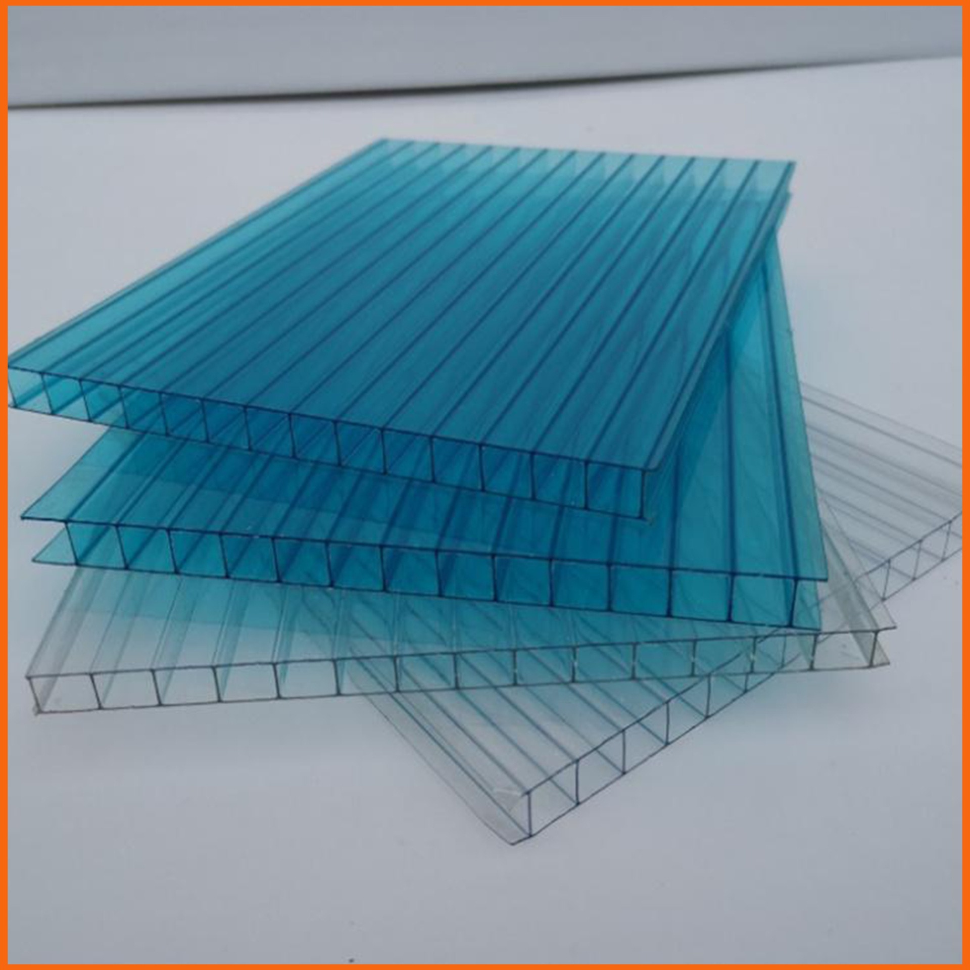10毫米透明阳光板 厦门双层单腔阳光板 室内阳光房PC阳光板厂家定制