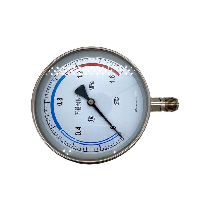 不锈钢压力表 指针式读数转动压力设备 可测水压压力表 JL-YN-60 金岭图片