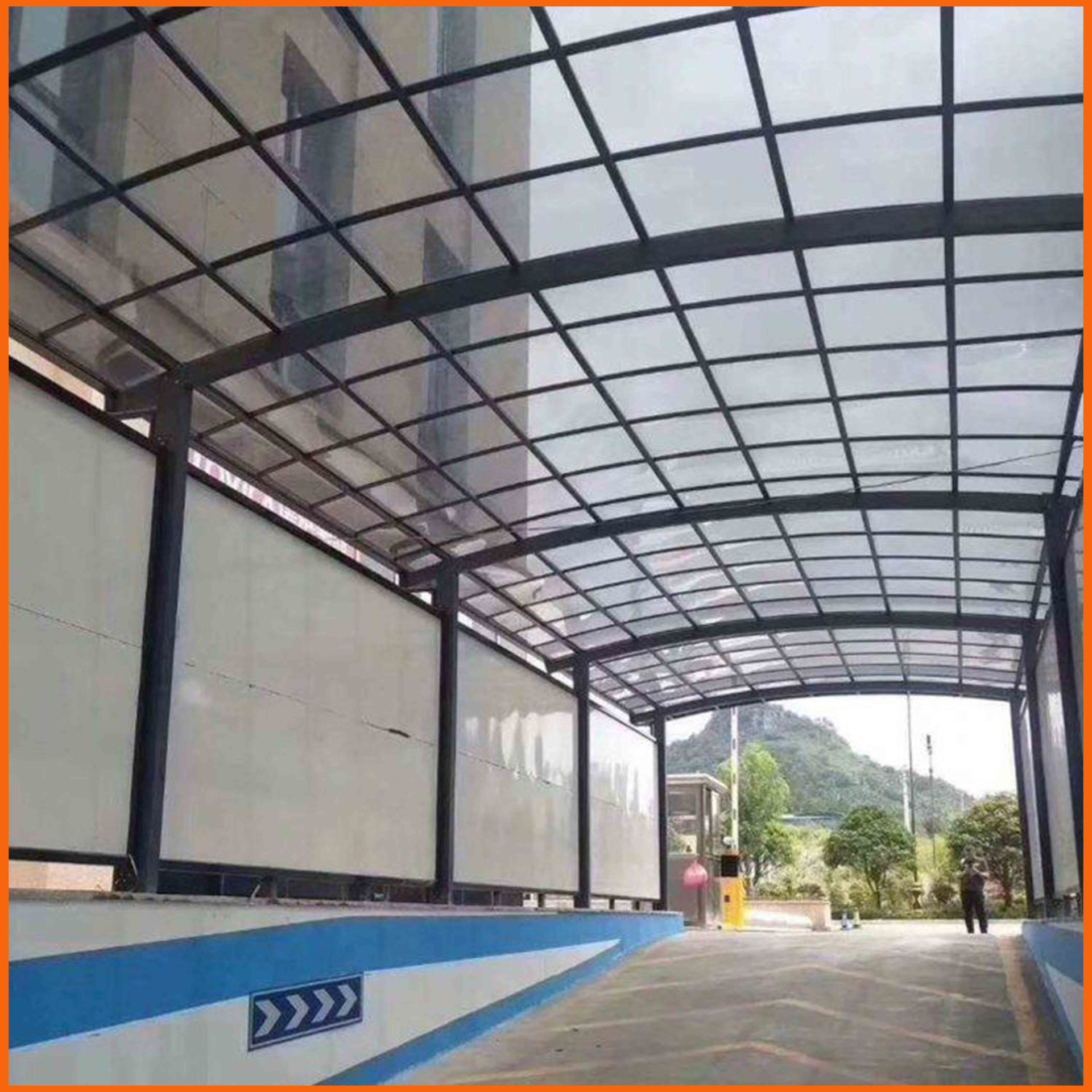 透明8毫米阳光板 丹东双层空心阳光板 学校采光棚PC阳光板