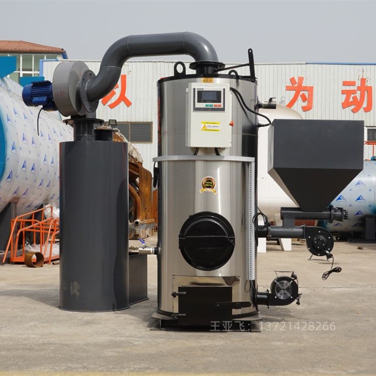 化肥厂使用1吨生物质蒸汽发生器 立式常压 自动补水