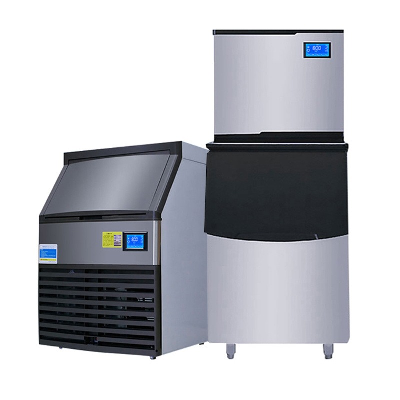 新乡浩博制冰机商用奶茶店方冰机自动分体式制冷设备 全国发货