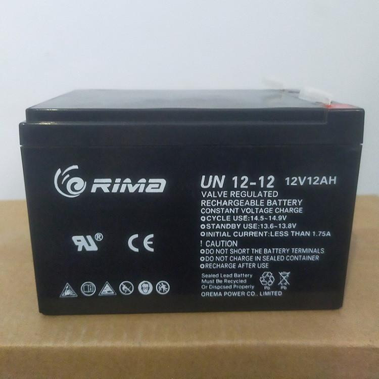瑞玛RIMA蓄电池UN100-12 铅酸电池12V100AH 消防直流屏 ups应急电源 配电柜电瓶