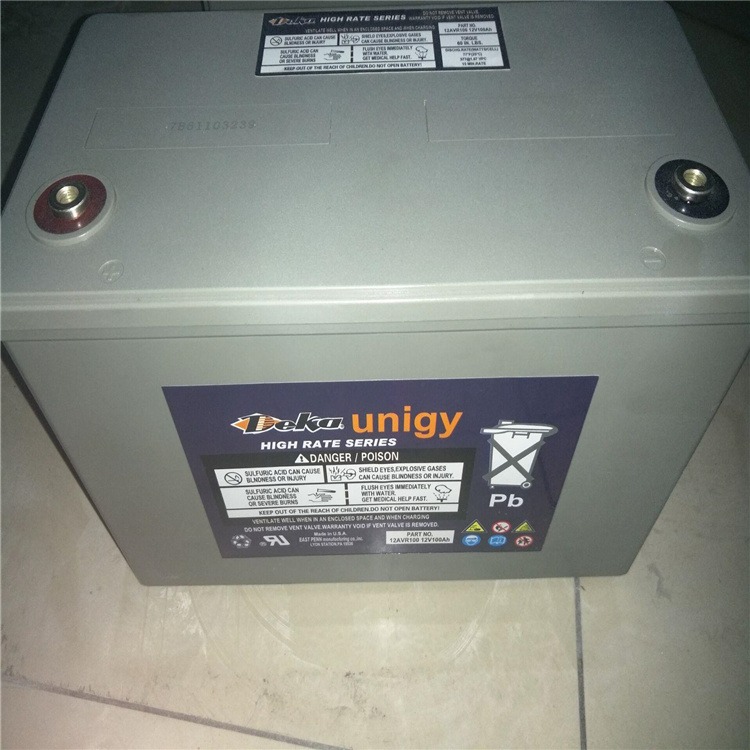 德克蓄电池Deka-Solar 12V75AH密封铅酸蓄电池 UPS不间断船舶备用电源