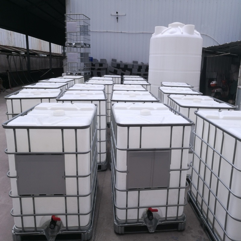 卡谱尔方形吨桶 大容量 液体运输全新塑料桶 带铁架耐酸碱腐蚀