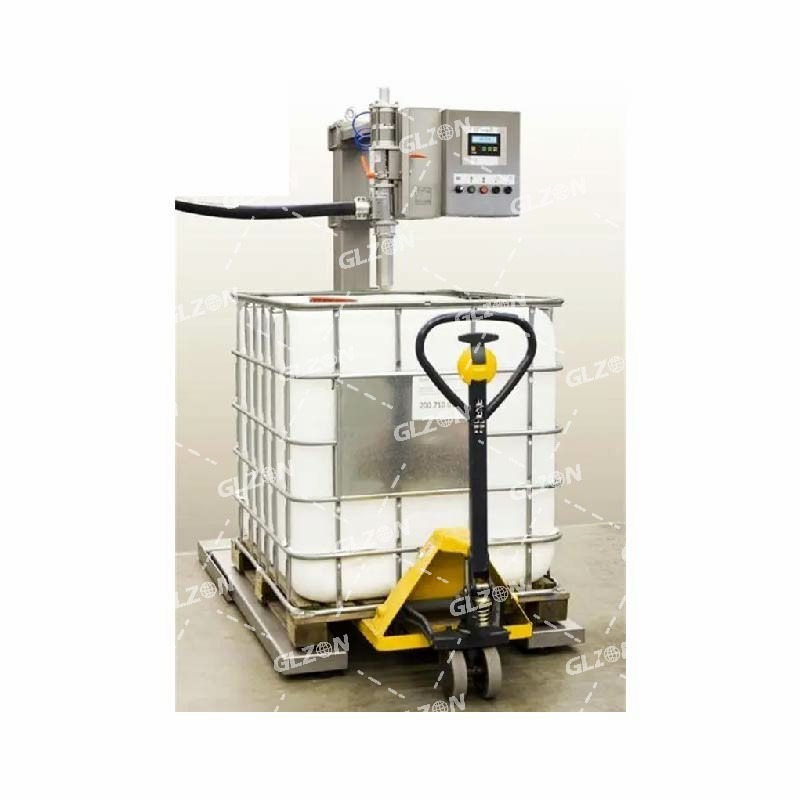自动夹盖灌装机-1000L-IBC吨桶尿素灌装机上海灌装机械设备