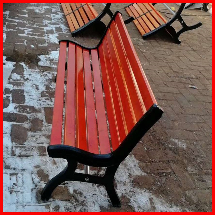 塑木公园椅 双琪 户外休闲座凳厂家 广场休闲座椅图片